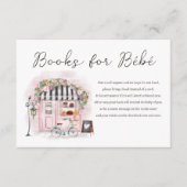 Parijse Franse Patisserie Baby shower Neem een boe Informatiekaartje (Voorkant)