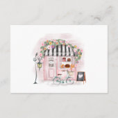 Parijse Franse Patisserie Baby shower Neem een boe Informatiekaartje (Achterkant)