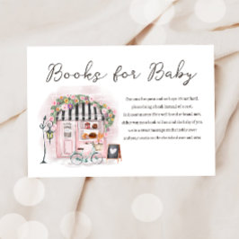 Parijse Franse Patisserie Baby shower Neem een boe Informatiekaartje