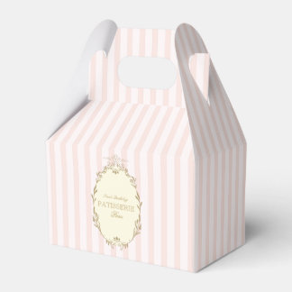 Parijse Franse Patisserie Vintage Feest Roze Bedankdoosjes