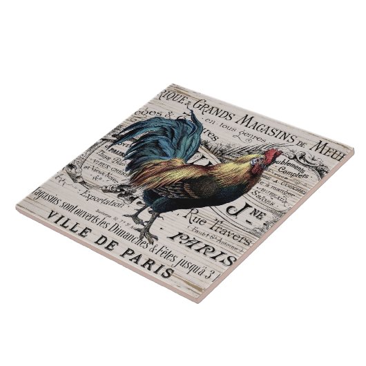  Parijse haan home decor tegel Tegeltje (Zijkant)