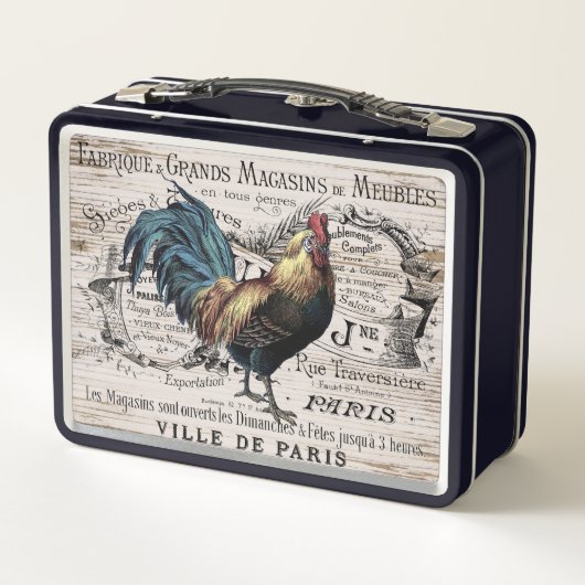 Parijse haan receptendoos (Achterkant)