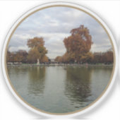 Parijse herfst - v2 sticker (Voorkant)