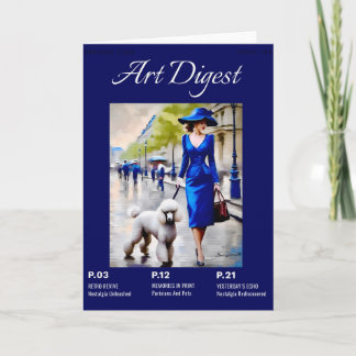 Parijse huisdieren en poedel kaart