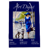 Parijse huisdieren en poedel medium cadeauzakje (Voorkant)