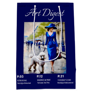 Parijse huisdieren en poedel medium cadeauzakje