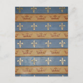 parijse kronen en vloour de lis briefkaart (Voorkant)