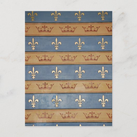parijse kronen en vloour de lis briefkaart (Voorkant)
