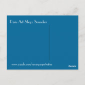 Parijse kunstwinkel briefkaart (Achterkant)