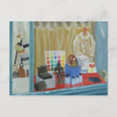 Parijse kunstwinkel briefkaart (Voorkant)