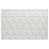 Parijse Label Collage Fabric Stof (Fat Quarter)