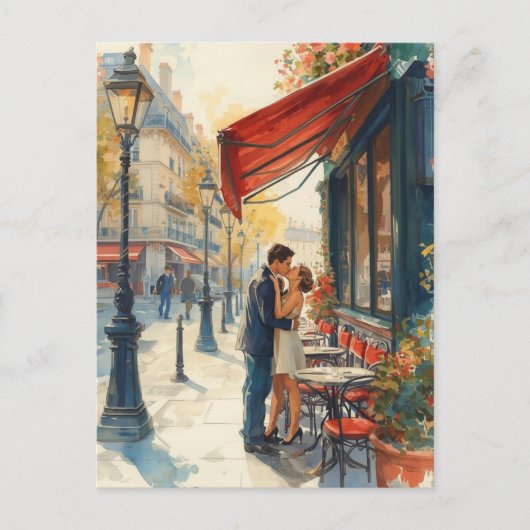 Parijse Liefde Briefkaart (Voorkant)