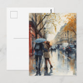 Parijse Liefde Briefkaart (Voorkant / Achterkant)