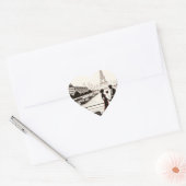 Parijse Liefde Whisper - Eiffeltoren Valentijns Hart Sticker (Envelop)