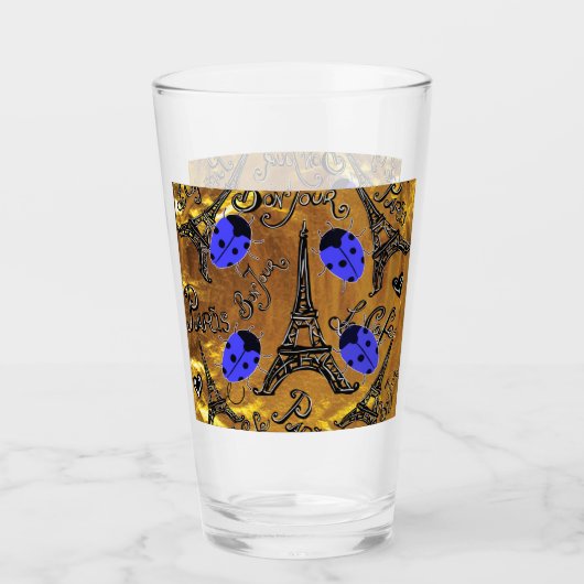 PARIJSE LIEVEHEERSBEESTJES GLAS (Voorkant)