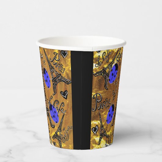 PARIJSE LIEVEHEERSBEESTJES PAPIEREN BEKERS (Rechts)