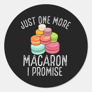 Parijse Macarron Fans Franse gebakken Macar Ronde Sticker