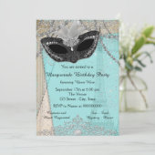 Parijse Masqueradepartij Kaart (Staand voorkant)