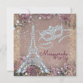  Parijse Masqueradepartij Kaart (Voorkant)