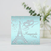 Parijse massagepartij kaart (Staand voorkant)