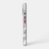 Parijse Meisje – Schattigee Eiffeltoren & Café Str iPhone 16 Hoesje (Linkerkant)