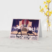 parijse meisjes hekwerk note Kaart (Gele Bloem)