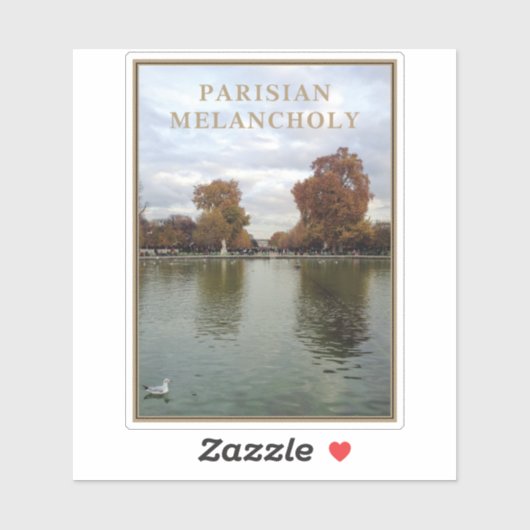Parijse melancholie sticker (Vel)