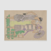 Parijse Mode Flappers Tissuepapier (Voorkant)