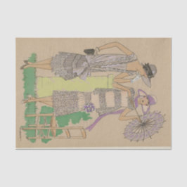 Parijse Mode Flappers Tissuepapier