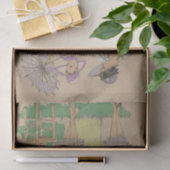 Parijse Mode Flappers Tissuepapier (Geschenk)