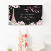 Parijse Oh La La Bruiloftsfeest Spandoek (Insitu)
