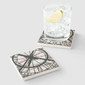 Parijse Onderzetters in zwart-wit (Zijkant)