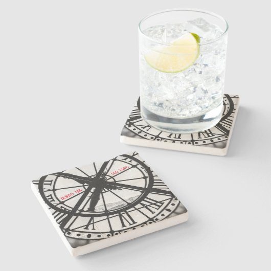 Parijse Onderzetters in zwart-wit (Zijkant)