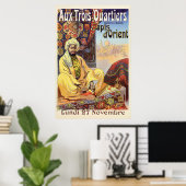  Parijse Oriental Carpets store adverteren Poster (Thuiskantoor)