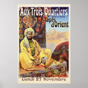 Parijse Oriental Carpets store adverteren Poster