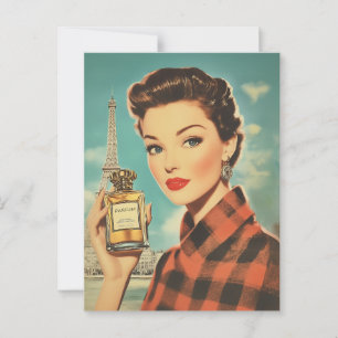 Parijse parfum en elegantie briefkaart