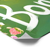 Parijse park met de iconische Eiffeltoren Poster (Hoek)