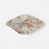  Parijse Party Franse Botanische Eiffeltoren Papieren Bordje (Gebogen)