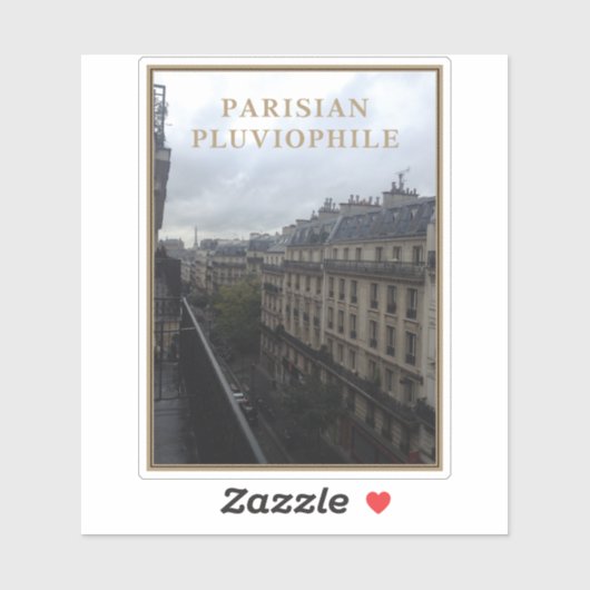Parijse pluviofiel sticker (Vel)