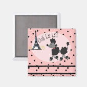 Parijse poedel magneet (Voorkant / Achterkant)