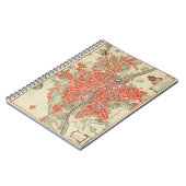 Parijse reiskaart. Oude stad / Retro Frankrijk Notitieboek (Linkerzijde)