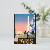  Parijse reisreclame Briefkaart (Staand voorkant)
