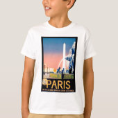  Parijse reisreclame T-shirt (Voorkant)