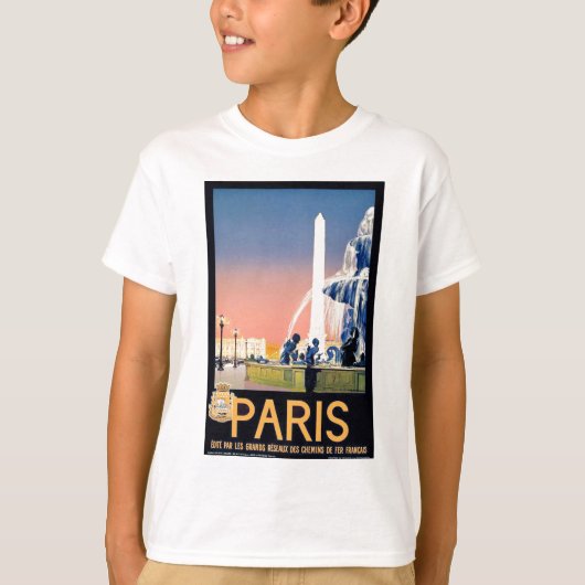 Parijse reisreclame T-shirt (Voorkant)