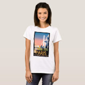  Parijse reisreclame T-shirt (Voorkant volledig)