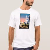  Parijse reisreclame T-shirt (Voorkant)