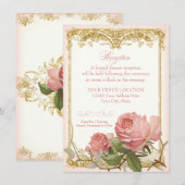 Parijse Roos Manor House Kaart (Voorkant / Achterkant)