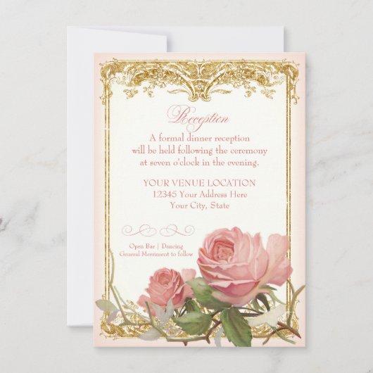 Parijse Roos Manor House Kaart (Voorkant)