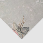  Parijse roze bloemen Eiffeltoren - Ontkoppeling Tissuepapier (Detail)