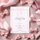 Parijse roze boog 1e verjaardag uitnodiging